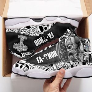 Viking Fathor All Over Printed Air Jordan 13 Sneakers Thor Air Jordan 13 Shoes
