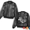 Viking Raven And Wolf Bomber Jacket Viking Bomber Jacket