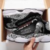 Viking Skull Weapon All Over Printed Air Jordan 13 Sneakers Viking Air Jordan 13 Shoes