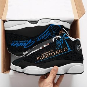 Vintage At Home In Puerto Rico All Over Printed Air Jordan 13 Sneakers Puerto Rico Air Jordan 13 Shoes