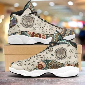 Vintage Every Little Thing Is Gonna Be Alright All Over Printed Air Jordan 13 Sneakers