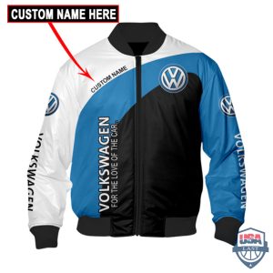 Volkswagen For The Love Of The Car Custom Name Bomber Jacket Volkswagen Bomber Jacket