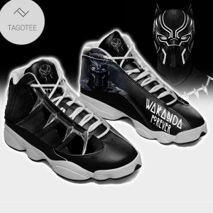 Wakanda Forever Black Panther Sneakers Air Jordan 13 Shoes Black Panther Air Jordan 13 Shoes