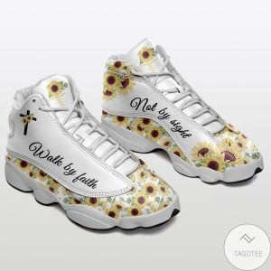 Walk By Faith Not By Sight Sunflower Sneaker Air Jordan 13 Sunflower Air Jordan 13 Shoes
