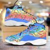 Weed Cannabis Color Pattern Air Jordan 13 Shoes Cannabis Air Jordan 13 Shoes