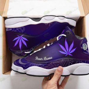Weed Cannabis Psychedelic Personalized Air Jordan 13 Sneaker Shoes Cannabis Air Jordan 13 Shoes