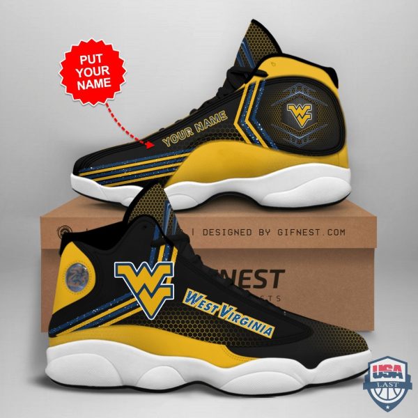 West Virginia Mountaineers Air Jordan 13 Custom Name Personalized Shoes West Virginia Mountaineers Air Jordan 13 Shoes