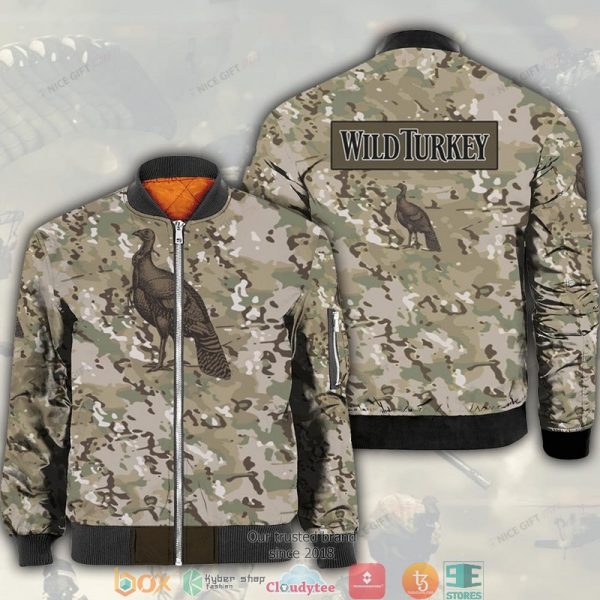 Wild Turkey Camouflage Bomber Jacket