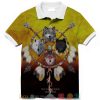 Wolf Dream Catcher Polo Shirt Dream Catcher Polo Shirts