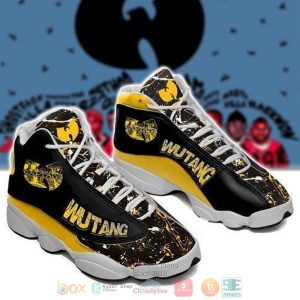 Wu Tang Band Logo Black Yellow Air Jordan 13 Shoes Wu Tang Band Air Jordan 13 Shoes