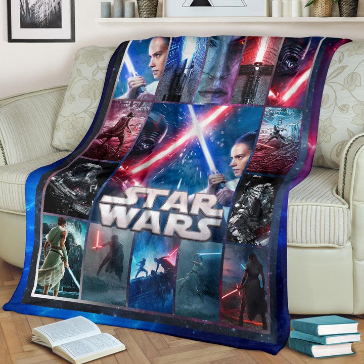 Rey And Ren Star Wars Fleece Blanket Rey And Ren Star Wars Fleece Blanket