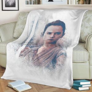 REY STAR WARS FLEECE BLANKET GIFT FOR FAN