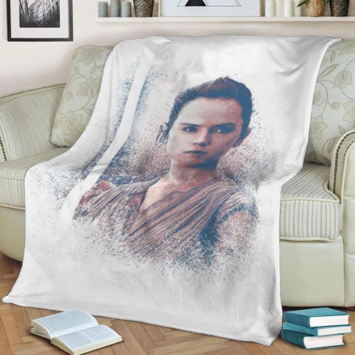 REY STAR WARS FLEECE BLANKET GIFT FOR FAN REY STAR WARS FLEECE BLANKET GIFT FOR FAN