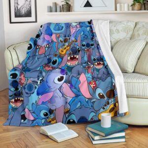 FUNNY STITCH LOVER DISNEY FLEECE BLANKET GIFT FOR FAN