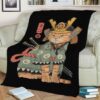 CAT LOVERS NEKO SAMURAI FLEECE BLANKET GIFT FOR FAN
