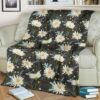 WHITE JAPAN DAISY BEST SELLER FLEECE BLANKET GIFT FOR FAN