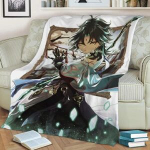 XIAO GENSHIN IMPACT ANIME JAPAN BEST SELLER FLEECE BLANKET GIFT FOR FAN