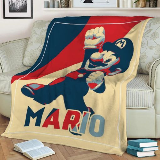 MARIO HOPE STYLE FLEECE BLANKET GIFT FOR FAN MARIO HOPE STYLE FLEECE BLANKET GIFT FOR FAN