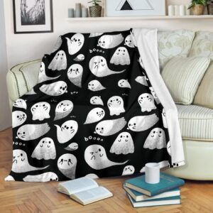 FUNNY GHOSTS FLEECE BLANKET GIFT FOR FAN
