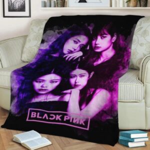 BLACK PINK FLEECE BLANKET GIFT FOR FAN