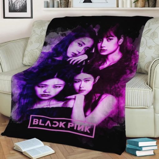 BLACK PINK FLEECE BLANKET GIFT FOR FAN BLACK PINK FLEECE BLANKET GIFT FOR FAN