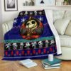 JACK SKELLINGTON CHRISTMAS FLEECE BLANKET GIFT FOR FAN