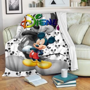 CUTE MICKEY DISNEY FLEECE BLANKET GIFT FOR FAN