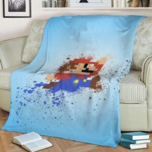 MARIO FLEECE BLANKET GIFT FOR FAN