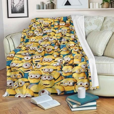 MINION FLEECE BLANKET GIFT FOR FAN MINION FLEECE BLANKET GIFT FOR FAN