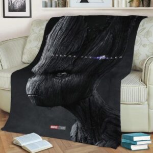 GROOT AVENGERS MARVEL FLEECE BLANKET GIFT FOR FAN