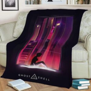 GHOST IN THE SHELL POSTER BEST SELLER FLEECE BLANKET GIFT FOR FAN