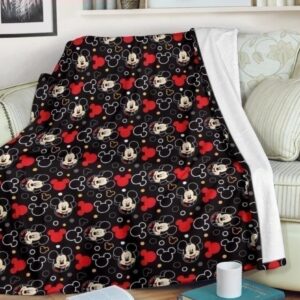 MICKEY’S FACE WALT DISNEY FLEECE BLANKET GIFT FOR FAN
