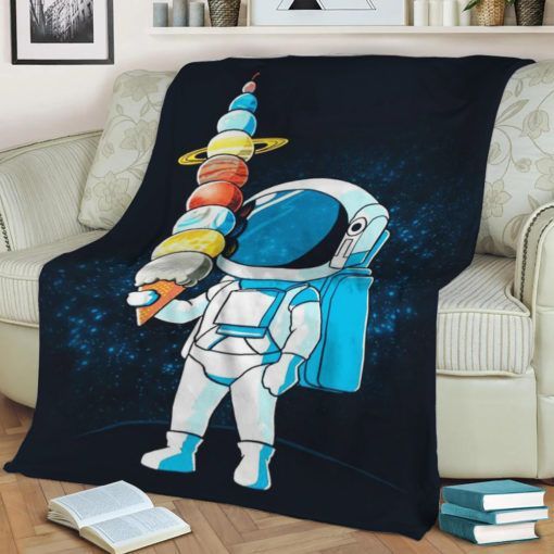 CUTE FUNNY ASTRONAUT SPACE FLEECE BLANKET GIFT FOR FAN CUTE FUNNY ASTRONAUT SPACE FLEECE BLANKET GIFT FOR FAN