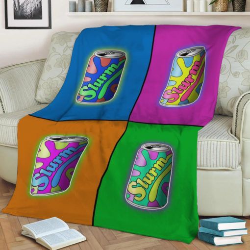 SLURM POP ART FLEECE BLANKET GIFT FOR FAN SLURM POP ART FLEECE BLANKET GIFT FOR FAN