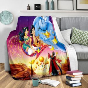 ALADDIN WALT DISNEY FLEECE BLANKET GIFT FOR FAN