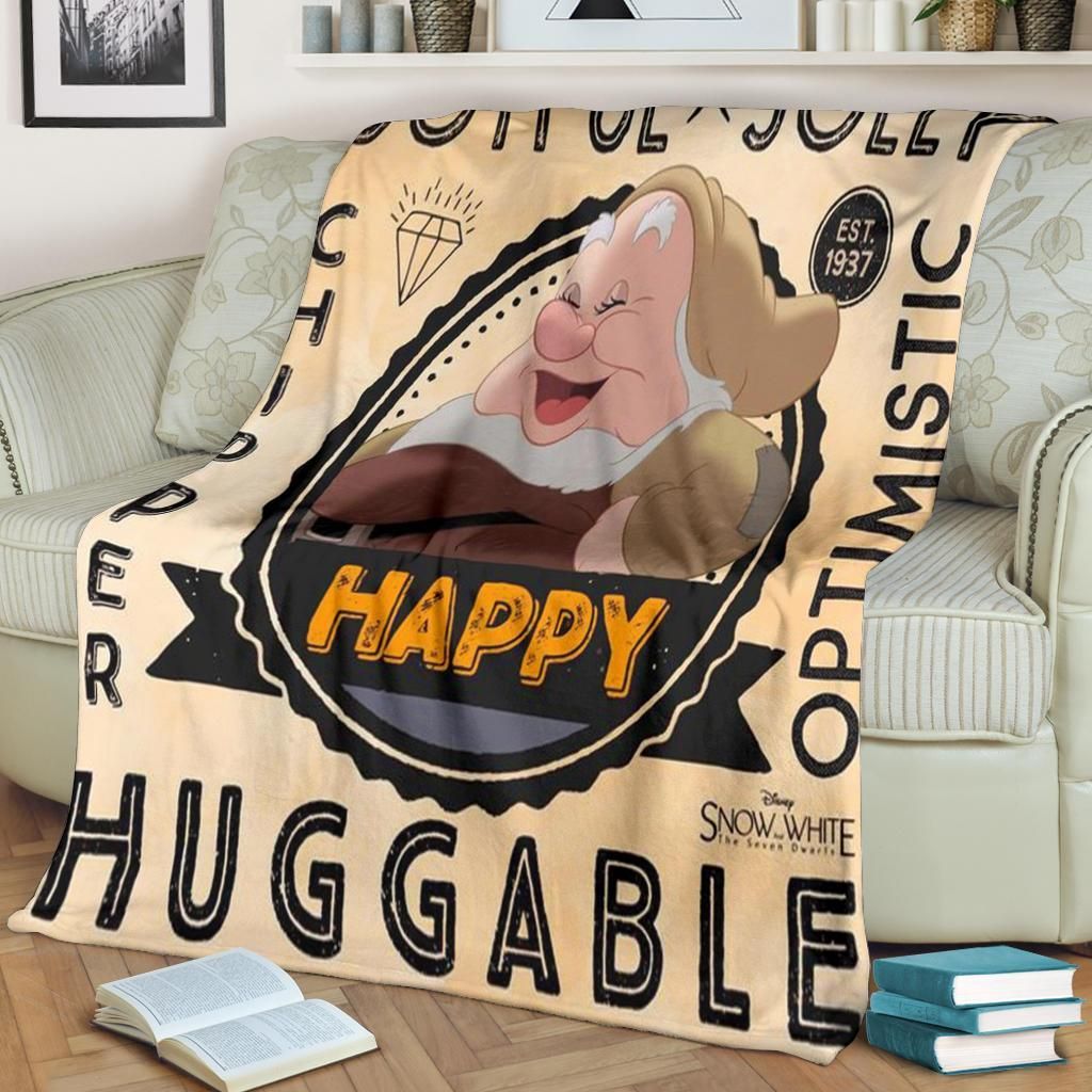 HAPPY SNOW WHITE DISNEY FLEECE BLANKET GIFT FOR FAN HAPPY SNOW WHITE DISNEY FLEECE BLANKET GIFT FOR FAN