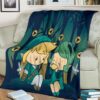 CUTE LINK AND PRINCESS ZELDA LEGEND OF ZELDA BEST SELLER FLEECE BLANKET GIFT FOR FAN