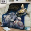 ROBOTS STAR WARS FLEECE BLANKET GIFT FOR FAN