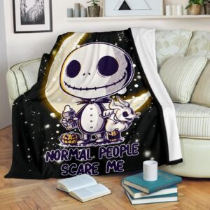 BABY JACK SKELLINGTON FLEECE BLANKET GIFT FOR FAN