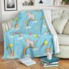 UNICORN RAINBOW FLEECE BLANKET GIFT FOR FAN