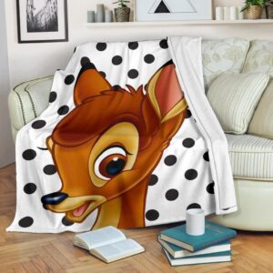 BAMBI DEER DISNEY FLEECE BLANKET GIFT FOR FAN