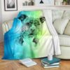 GALAXY PIT BULL FLEECE BLANKET GIFT FOR FAN