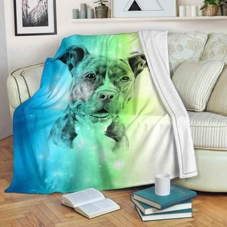 GALAXY PIT BULL FLEECE BLANKET GIFT FOR FAN GALAXY PIT BULL FLEECE BLANKET GIFT FOR FAN