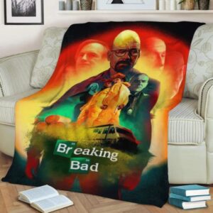 BREAKING BAD FLEECE BLANKET GIFT FOR FAN