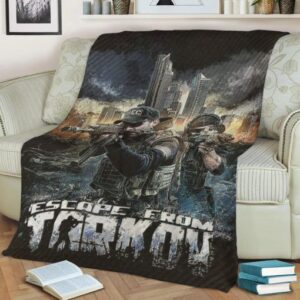 ESCAPE FROM TARKOV FLEECE BLANKET GIFT FOR FAN