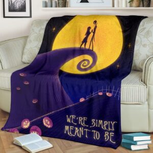 JACK SKELLINGTON AND SALLY FLEECE BLANKET GIFT FOR FAN