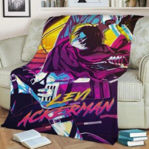 LEVI ACKERMAN ANIME JAPAN BEST SELLER FLEECE BLANKET GIFT FOR FAN