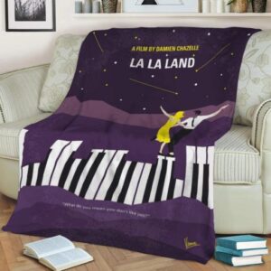 NO756 MY LA LA LAND MINIMAL MOVIE POSTER FLEECE BLANKET GIFT FOR FAN