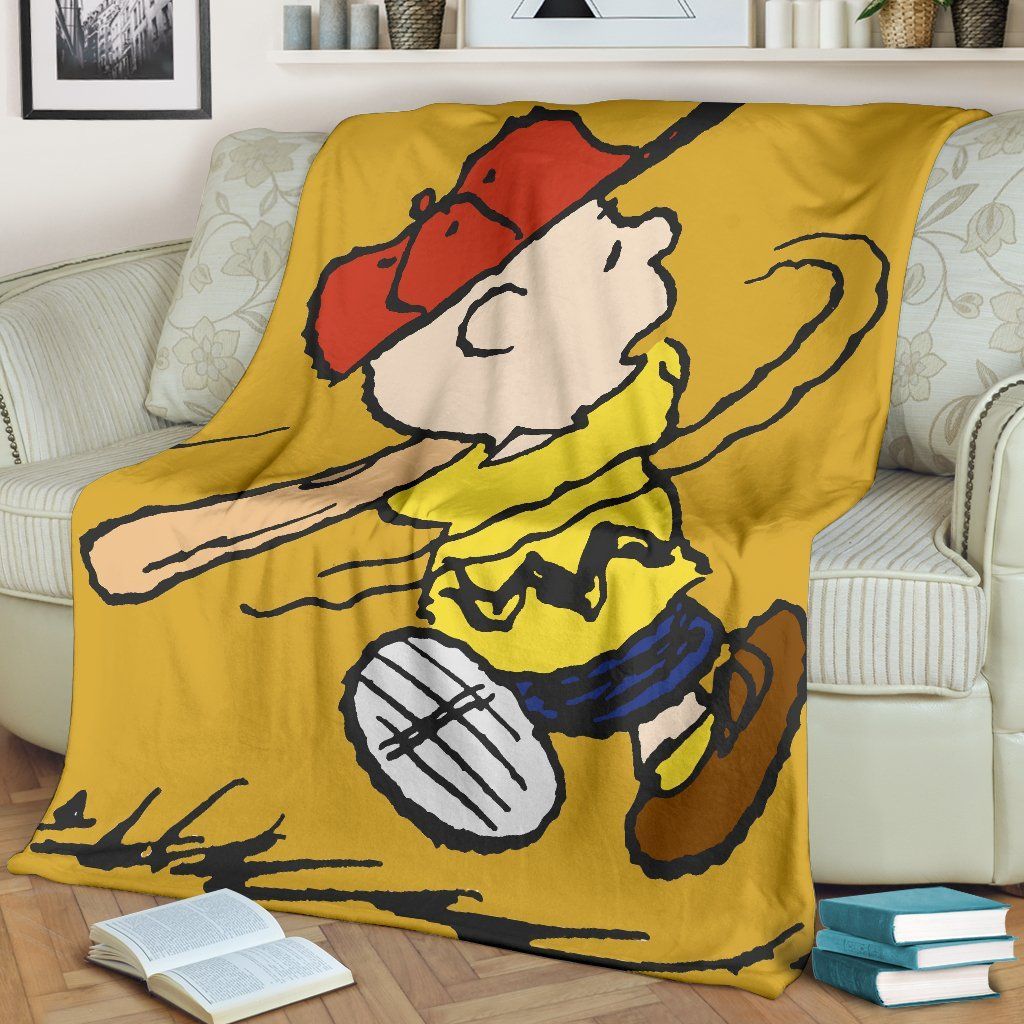 CHARLIE BROWN FLEECE BLANKET GIFT FOR FAN CHARLIE BROWN FLEECE BLANKET GIFT FOR FAN
