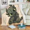 CUTE BABY TOOTHLESS FLEECE BLANKET GIFT FOR FAN
